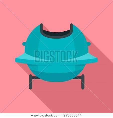 Back Bobsleigh Icon. Flat Illustration Of Back Bobsleigh Icon For Web Design