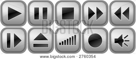 Aantal knoppen voor Music Player