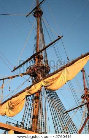 Segel - alte Schiff Batavia