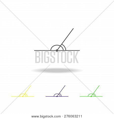 Adjacent Angles Colored Icon. Can Be Used For Web, Logo, Mobile App, Ui, Ux