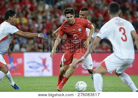 Rio, Brazil - December 27, 2018: Caca Player During A Soccer Game Of The All-stars Game In The Marac