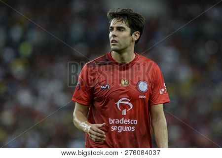 Rio, Brazil - December 27, 2018: Caca Player During A Soccer Game Of The All-stars Game In The Marac