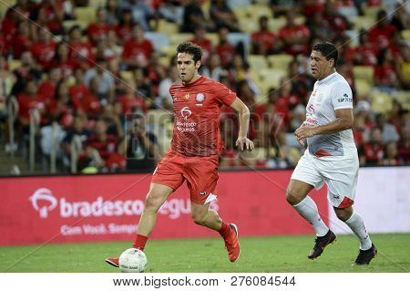 Rio, Brazil - December 27, 2018: Caca Player During A Soccer Game Of The All-stars Game In The Marac