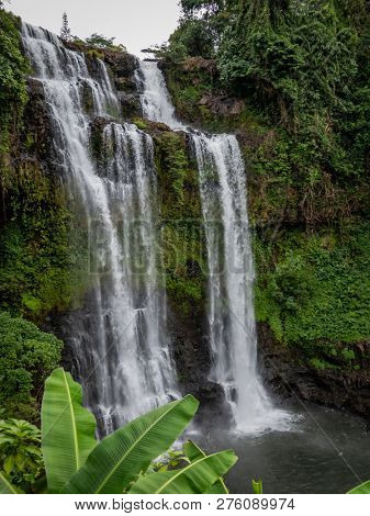 bolaven plateau, laos - 11 23, 2018: tad yuang waterfall