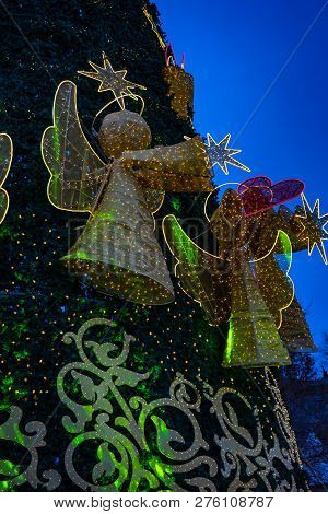 Christmas Illumination In Tbilisi, Georgia