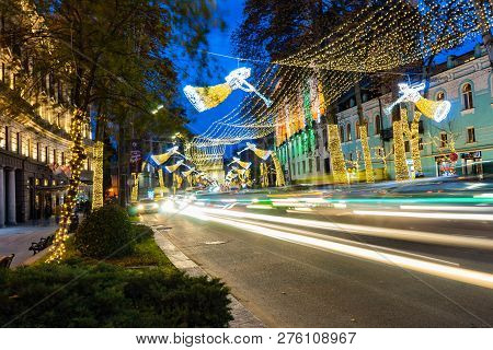 Christmas Illumination In Tbilisi, Georgia