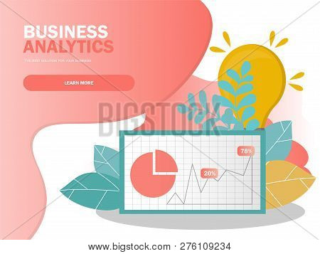 Data Analysis Concept. Can Use For Web Banner, Infographics. Creative Vector Illustration For Banner