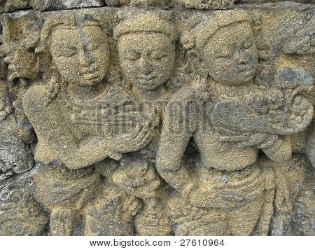 Buddhistického Kamenořezba