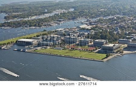 Academia Naval de Estados Unidos y Annapolis - Aerial View
