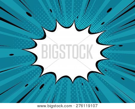 Boom, Cartoon Explosion. Comic Book Vector Illustration