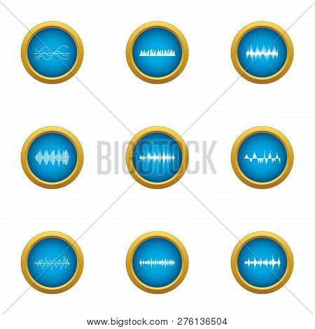 Mellifluous Icons Set. Flat Set Of 9 Mellifluous Icons For Web Isolated On White Background