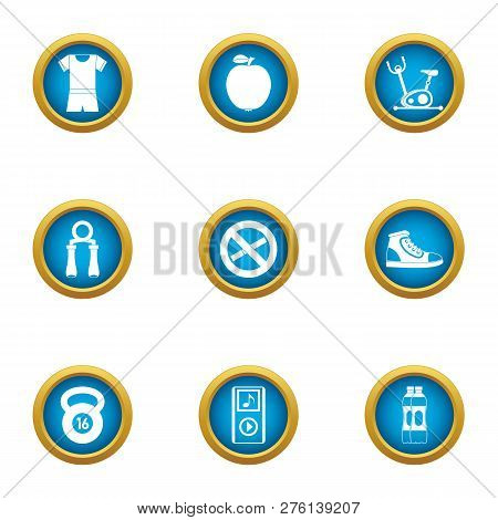 Mode Of Existence Icons Set. Flat Set Of 9 Mode Of Existence Icons For Web Isolated On White Backgro