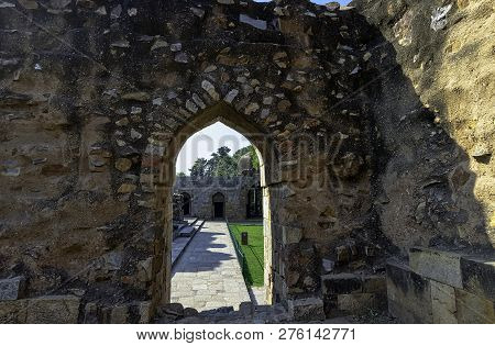 New Delhi, India - November 25: Ruined Tomb Of Alauddin Khalji At Qutub Minar Complex On November 25