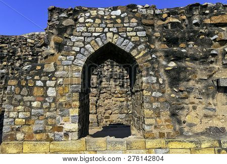 New Delhi, India - November 25: Ruined Tomb Of Alauddin Khalji At Qutub Minar Complex On November 25