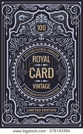 Vintage Label For Packing Or Book Cover Design