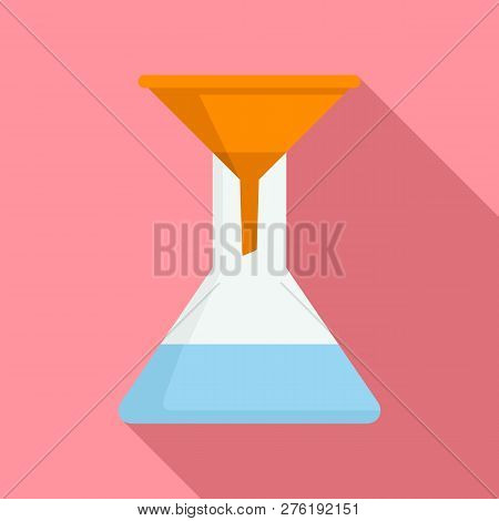 Water Funnel Icon. Flat Illustration Of Water Funnel Icon For Web Design