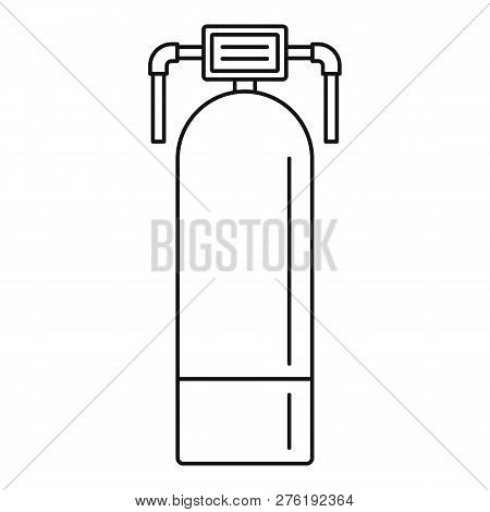 Presure Water Filter Icon. Outline Presure Water Filter Icon For Web Design Isolated On White Backgr