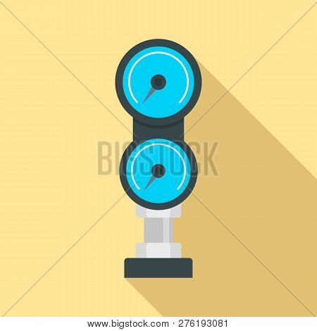 Diving Gauge Icon. Flat Illustration Of Diving Gauge Icon For Web Design