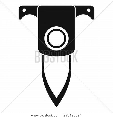 Diving Knife Icon. Simple Illustration Of Diving Knife Icon For Web Design Isolated On White Backgro