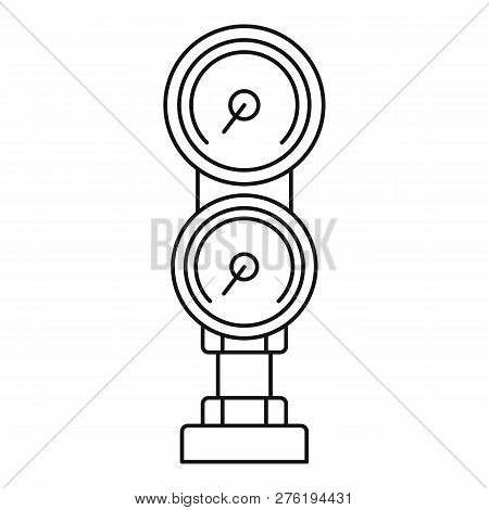 Diving Gauge Icon. Outline Diving Gauge Icon For Web Design Isolated On White Background
