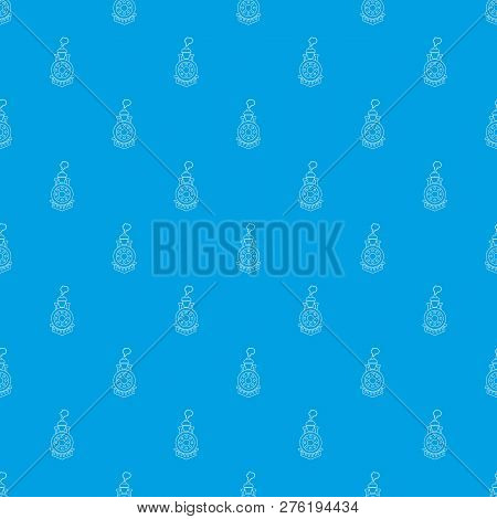 Locomotive Pattern Seamless Blue Repeat For Any Use