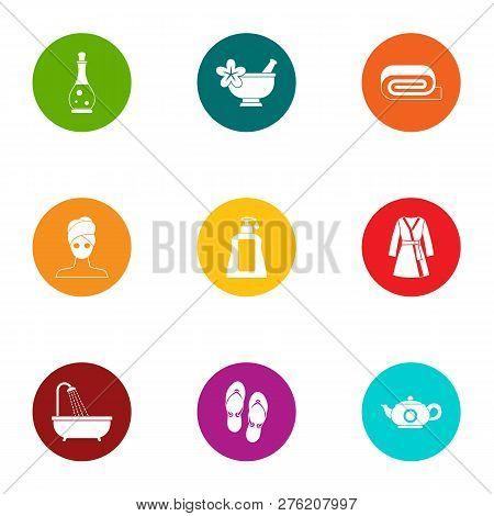 Upkeep Icons Set. Flat Set Of 9 Upkeep Icons For Web Isolated On White Background