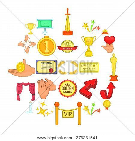 Stipend Icons Set. Cartoon Set Of 25 Stipend Icons For Web Isolated On White Background