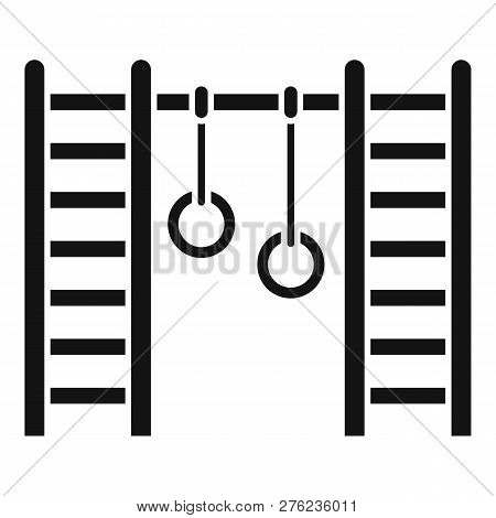 Kid Amusement Rings Icon. Simple Illustration Of Kid Amusement Rings Vector Icon For Web Design Isol