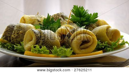 Rolinhos de peixe