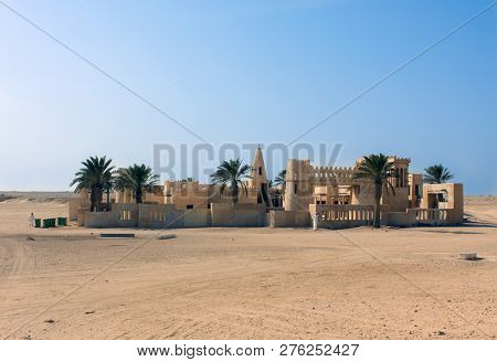 Dokhan - Qatar / December 2010: Modern Village Built In Traditional Classical Style At The Desert Of