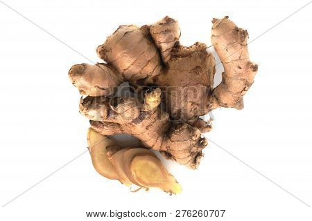 Ginger Cut Haff  Isolated On White Background