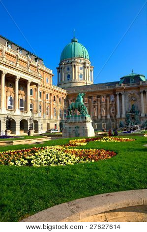 Buda castle i budapest, Ungarn