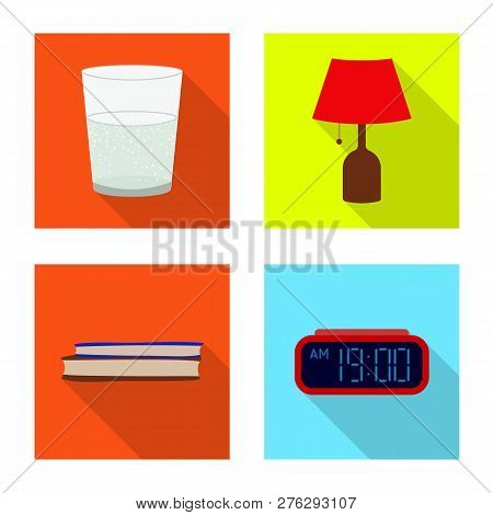 Vector Design Of Dreams And Night Logo. Set Of Dreams And Bedroom Stock Vector Illustration.
