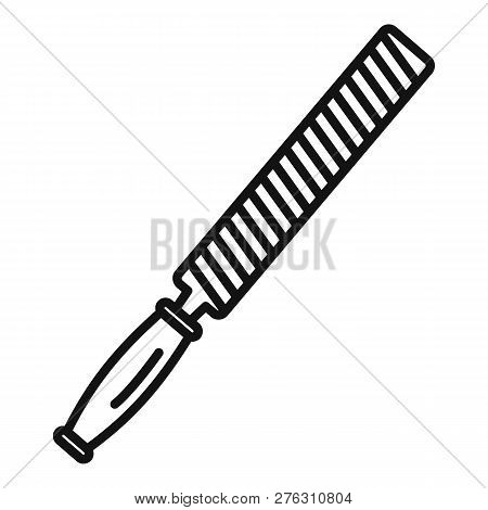 Rasp File Icon. Outline Rasp File Icon For Web Design Isolated On White Background