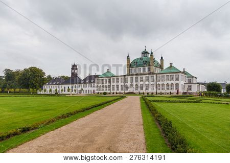 Fredensborg, Denmark- 30 August 2014: Fredensborg Palace, One Of The Official Residences Of The Dani