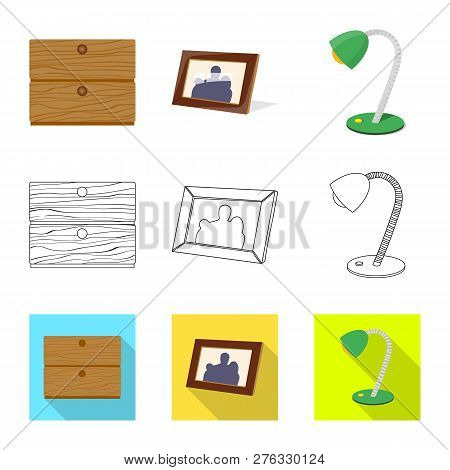 Vector Illustration Of Dreams And Night Logo. Set Of Dreams And Bedroom Stock Vector Illustration.