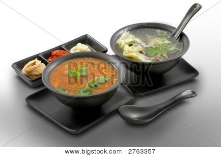Dinner For Two auf weiss isoliert