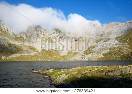 Acherito Lake in Oza Valley, Pyrenees in Spain.