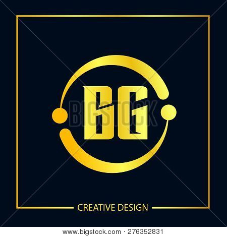 Initial Letter Bg Logo Template Vector Design
