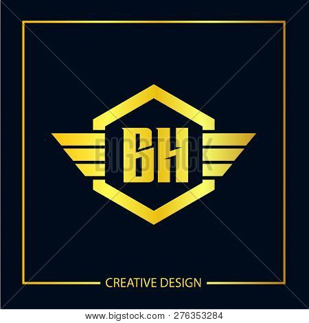 Initial Letter Bh Logo Template Vector Design