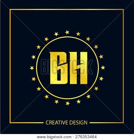 Initial Letter Bh Logo Template Vector Design