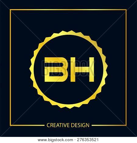 Initial Letter Bh Logo Template Vector Design