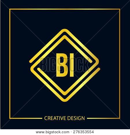 Initial Letter Bi Logo Template Vector Design