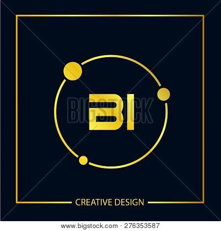 Initial Letter Bi Logo Template Vector Design