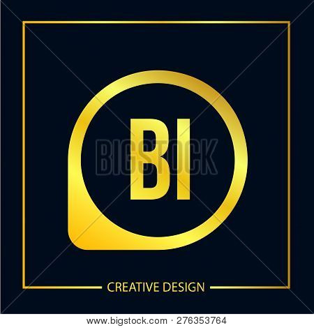 Initial Letter Bi Logo Template Vector Design