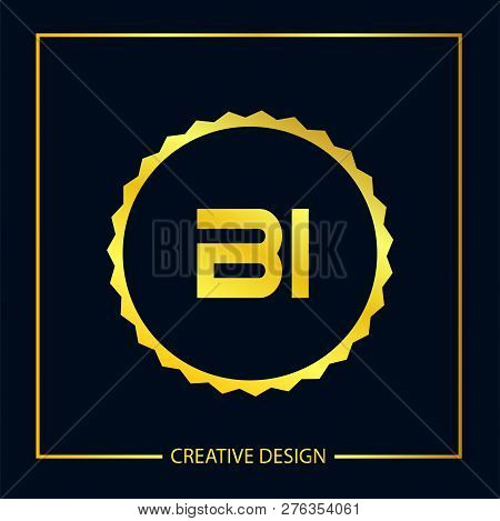 Initial Letter Bi Logo Template Vector Design