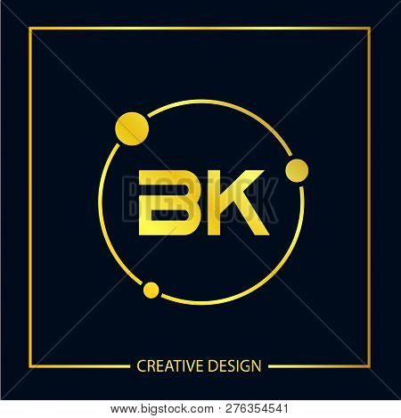 Initial Letter Bk Logo Template Vector Design