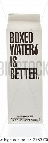 Winneconne, Wi - 30 December 2018: A Box Of Water Boxed Water Is Better On An Isolated Background.