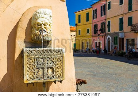 Fountain In Rio Nell'elba, Tuscany, Italy