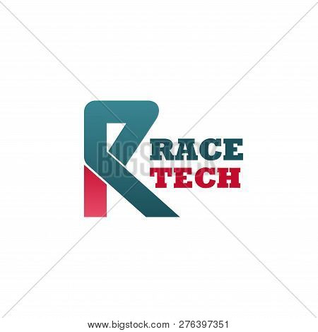 Race Tech Icon Of R Letter Icon For Automotive Industry Or Car Technology Design And Automotive Indu